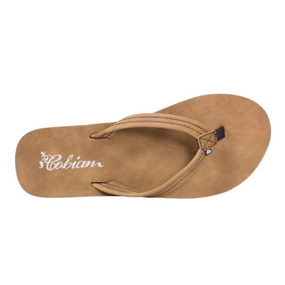 Cobian Tan Flip Flops - Picture 1 of 5